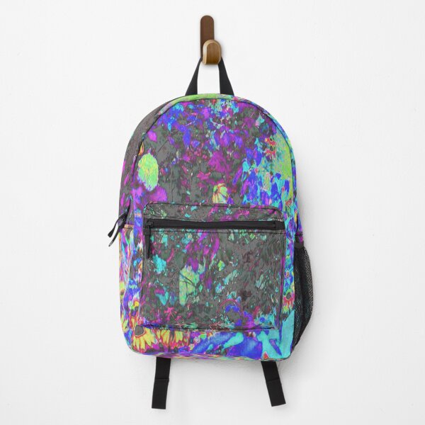 Item preview, Trippy Lime Green and Purple Garden Sunrise designed and sold by myrubiogarden.