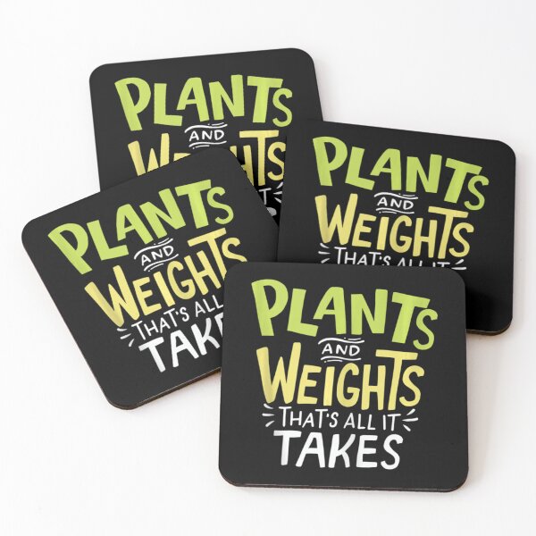 Item preview, Plants And Weights Thats All It Takes Vegan Weightlifter    designed and sold by Happylife68d.
