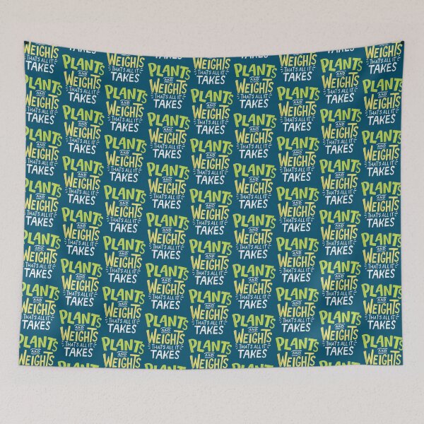 Item preview, Plants And Weights Thats All It Takes Vegan Weightlifter    designed and sold by Happylife68d.