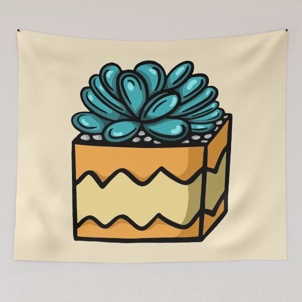 Item preview, design of succulent in a pot designed and sold by Goba Bali Studio.