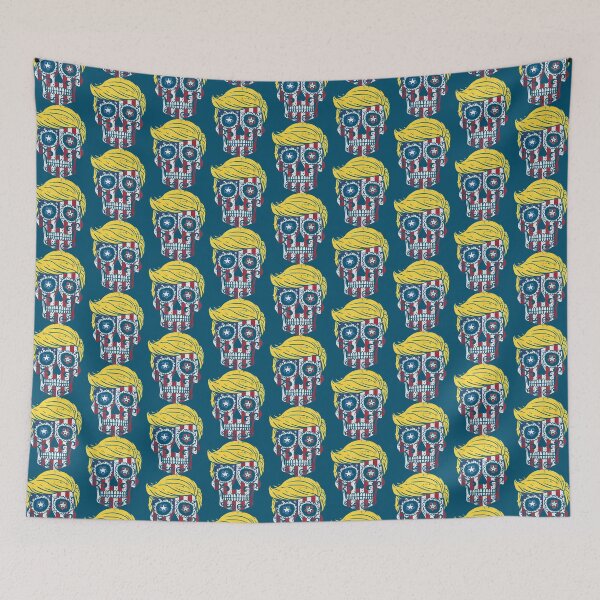 Item preview, Trump Sugar Skull USA Flag Reelect Pro Vote Donald 2020 Gift   designed and sold by Happylife68d.