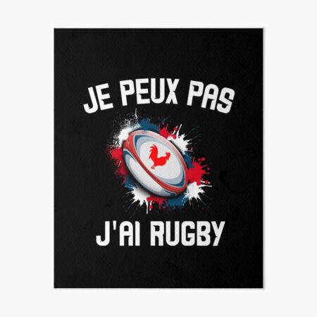 France Rugby XV de France Sweat à Capuche Maillot Je Peux Pas J'ai Rugby 