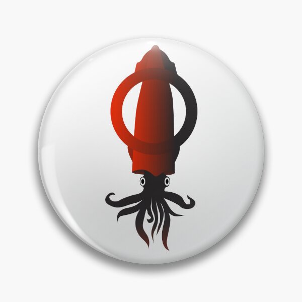 Item preview, Squid Sea Monster in Circle shape simple art designed and sold by Raju-Creative.