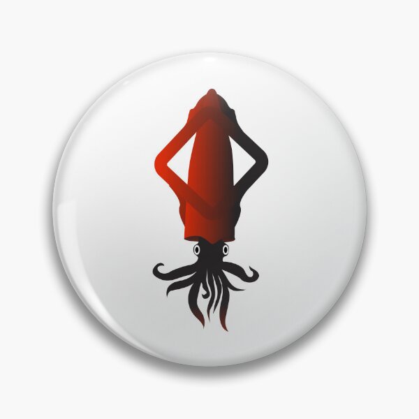 Item preview, Squid Sea Monster in diamond shape simple art designed and sold by Raju-Creative.