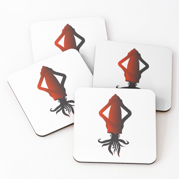 Item preview, Squid Sea Monster in diamond shape simple art designed and sold by Raju-Creative.
