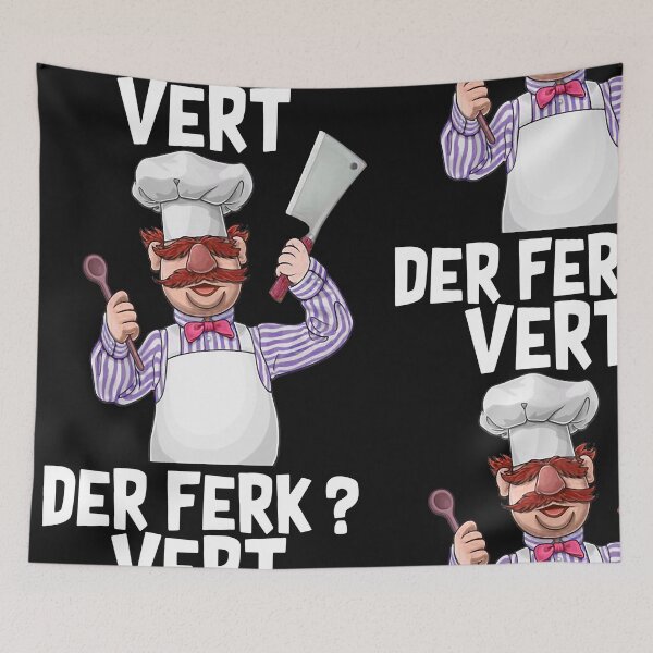 Item preview, Swedish-chef-vert-der-ferk-shirt designed and sold by heckfournieryti.
