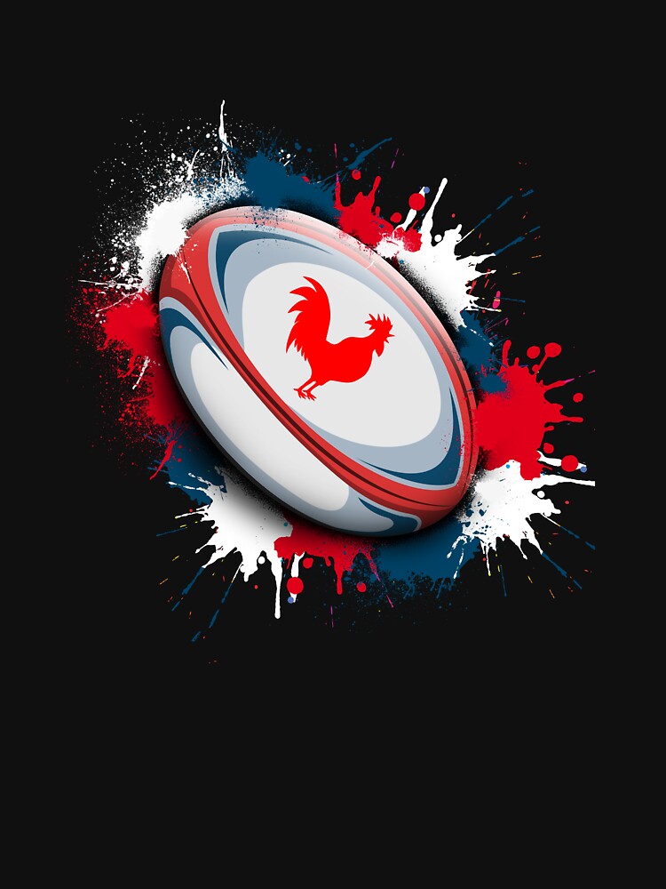 Discover Maillot France Rugby XV De France Drapeau Balle Rugby T-Shirt