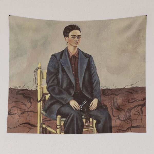 Item preview, Self Portrait with Cropped Hair by Frida Kahlo designed and sold by FridaBubble.