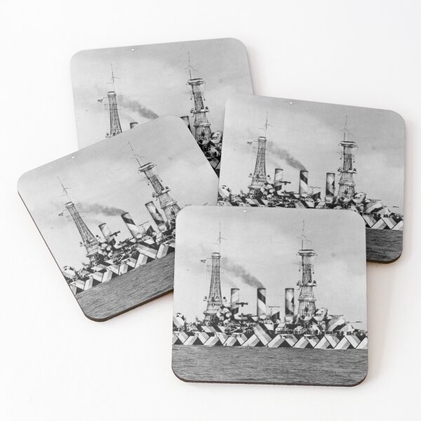 Item preview, USS Nebraska Dazzle Camouflage Camo designed and sold by CafeRacer044.