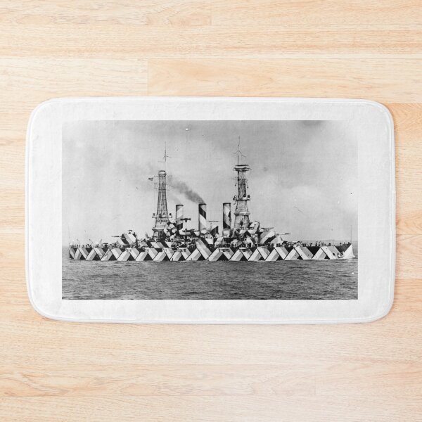 Item preview, USS Nebraska Dazzle Camouflage Camo designed and sold by CafeRacer044.