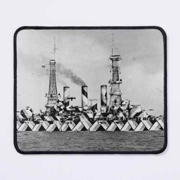 Item preview, USS Nebraska Dazzle Camouflage Camo designed and sold by CafeRacer044.