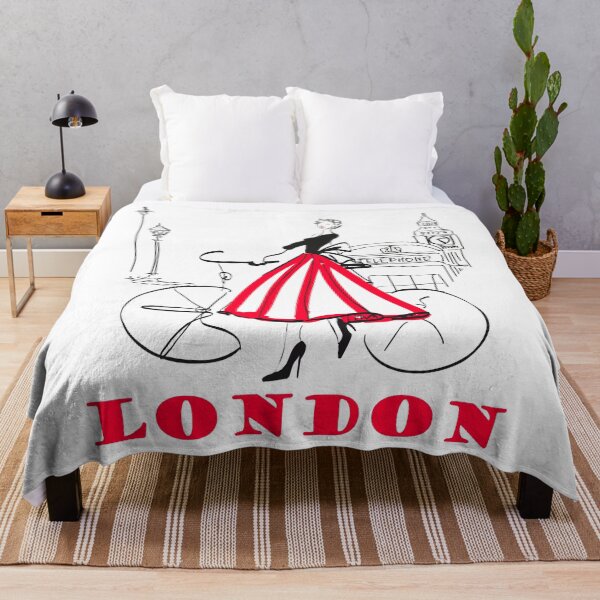 Item preview, London woman - Big Ben Bicycle designed and sold by tamara-art.