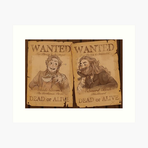 Gay Pirates WANTED for their crimes! Art Print