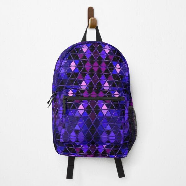 Item preview, Geometric Kaleidoscope Triangles Blue and Pink designed and sold by WormholeOrbital.