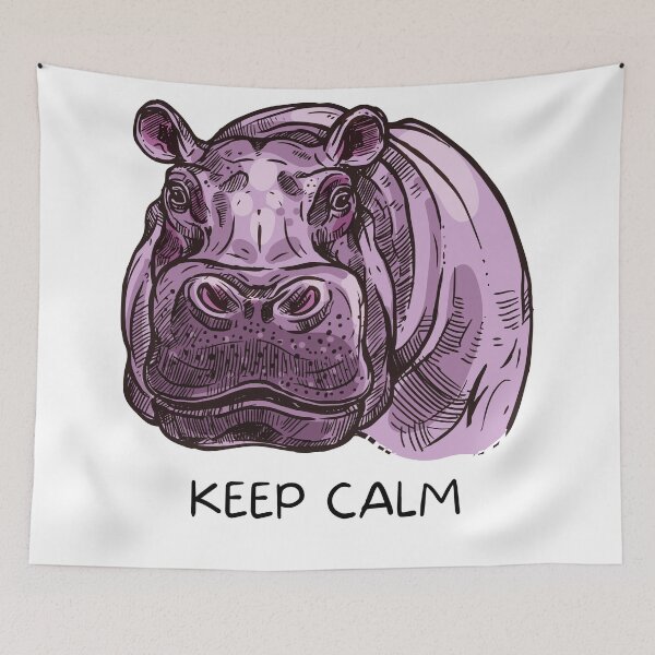 Item preview, Keep Calm And Look At Me | Scarry Hippo designed and sold by player-502.