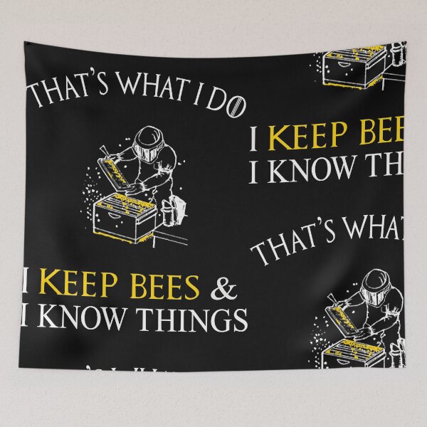 Item preview, That's-What-I-Do-I-Keep-Bees-Funny-Beekeeper-T-Shirt designed and sold by heckfournieryti.