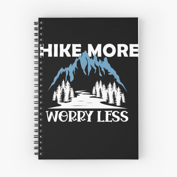 Item preview, HIKE MORE WORRY LESS Classic tshirt for hiking people designed and sold by GhostAmine.