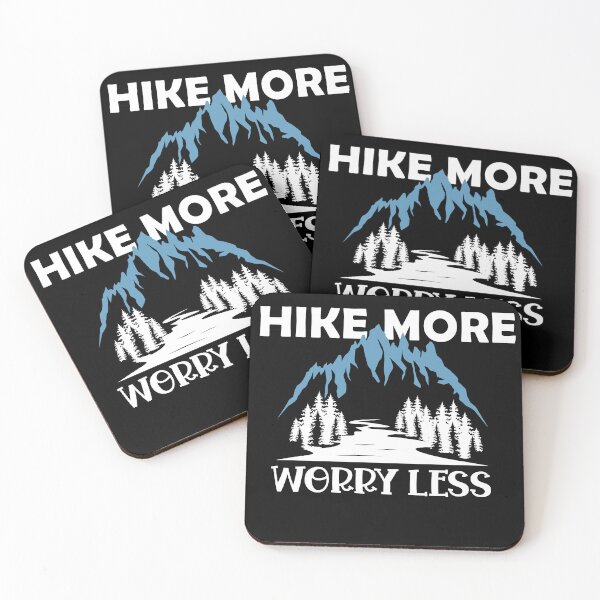 Item preview, HIKE MORE WORRY LESS Classic tshirt for hiking people designed and sold by GhostAmine.