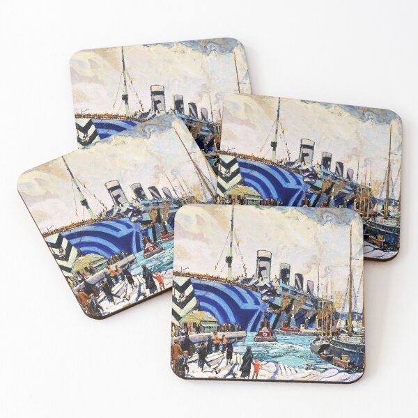 Item preview, Arthur Lismer - Olympic with Returned Soldiers - Dazzle Camo Camouflage designed and sold by CafeRacer044.