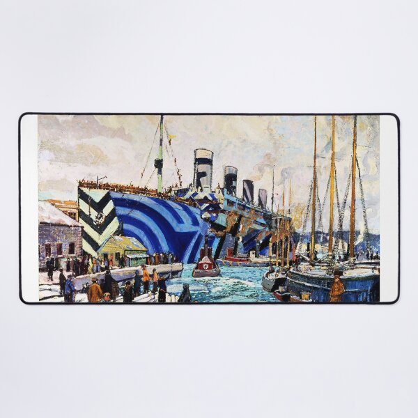 Item preview, Arthur Lismer - Olympic with Returned Soldiers - Dazzle Camo Camouflage designed and sold by CafeRacer044.