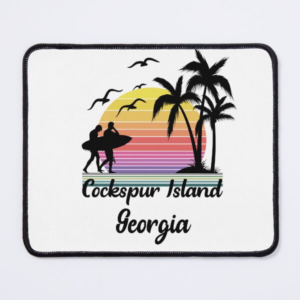 Item preview, Cockspur Island Georgia Seaside Retro Sunset designed and sold by mountainadora.