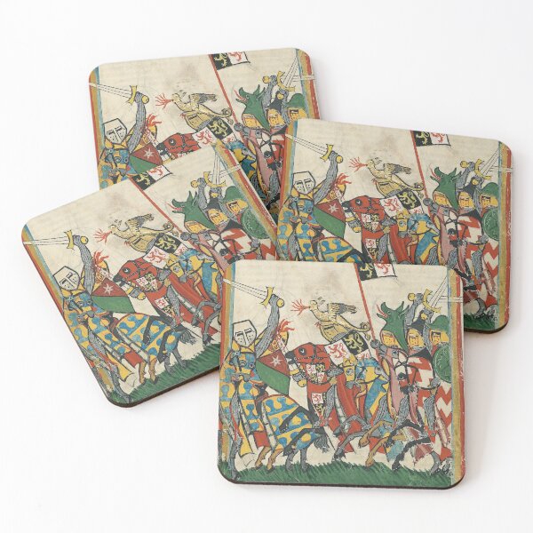 Item preview, Battlefield (14th century) - Codex Manesse designed and sold by SALON DES ARTS.