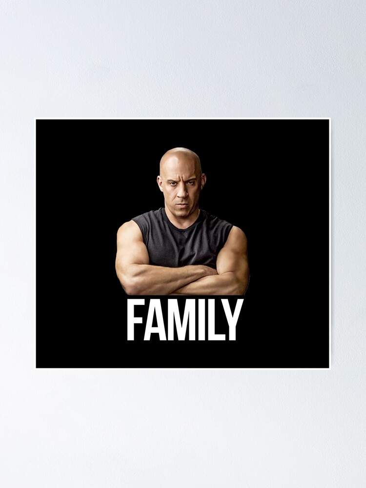 "Vin Diesel Family Meme" Poster for Sale by thegamerloft Redbubble