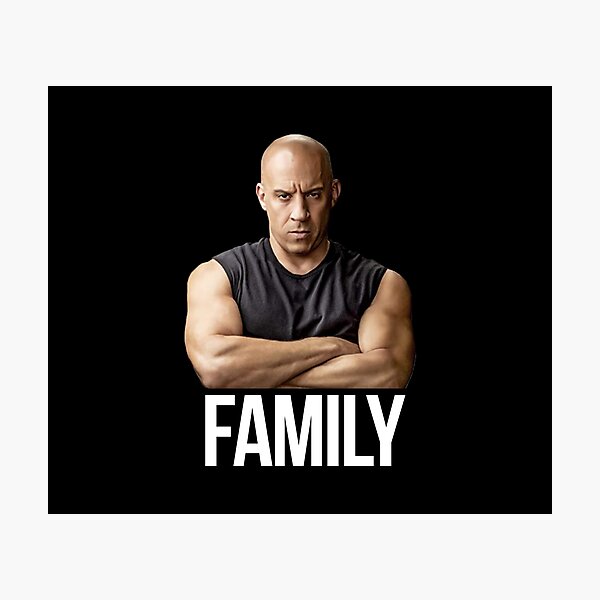 "Vin Diesel Family Meme" Photographic Print for Sale by thegamerloft