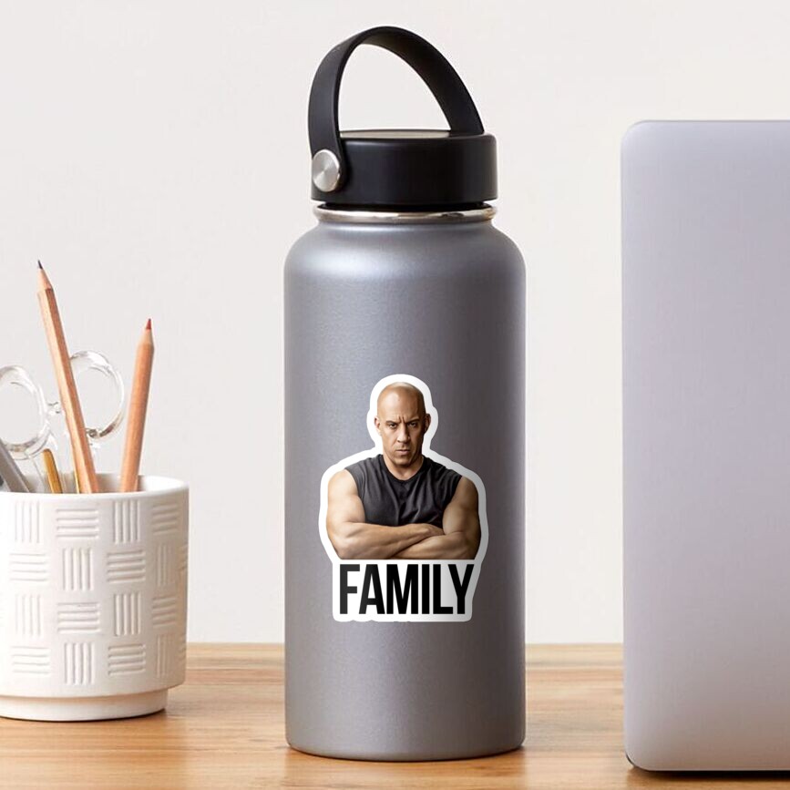 "Vin Diesel Family Meme" Sticker by thegamerloft Redbubble
