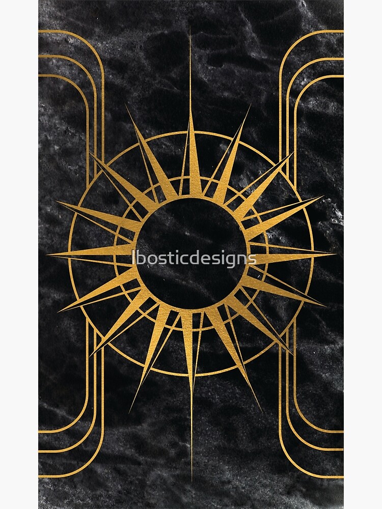 Affiche Éclipse Lunaire style Art Déco main image 1
