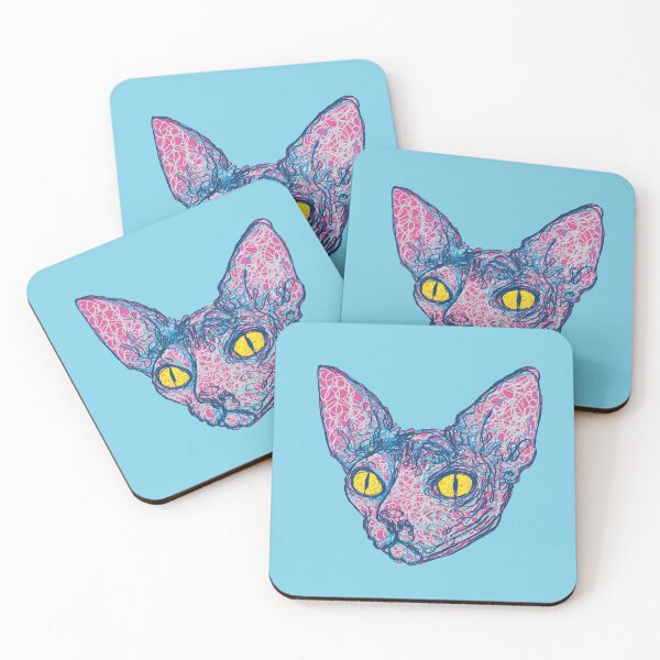 Item preview, Squiggly Hairless Sphynx Cat designed and sold by Rigipedia.