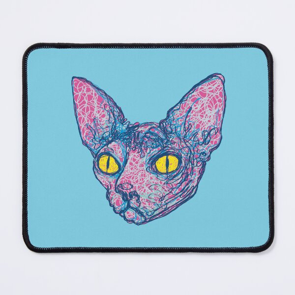 Item preview, Squiggly Hairless Sphynx Cat designed and sold by Rigipedia.
