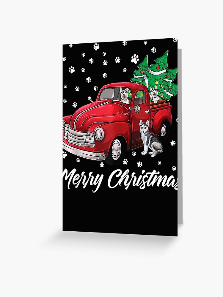 Christmas Old Truck Family Name Premium Canvas