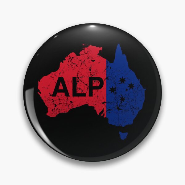 Item preview, ALP, Australian Labor Party Design in Black designed and sold by Manoroma.