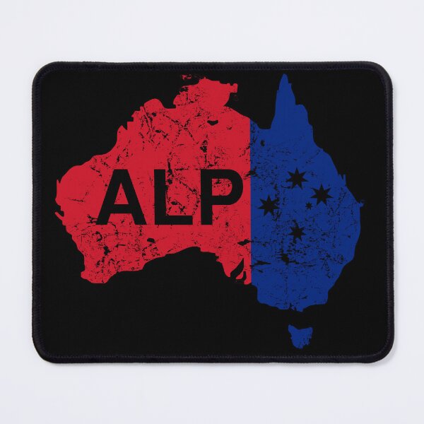 Item preview, ALP, Australian Labor Party Design in Black designed and sold by Manoroma.