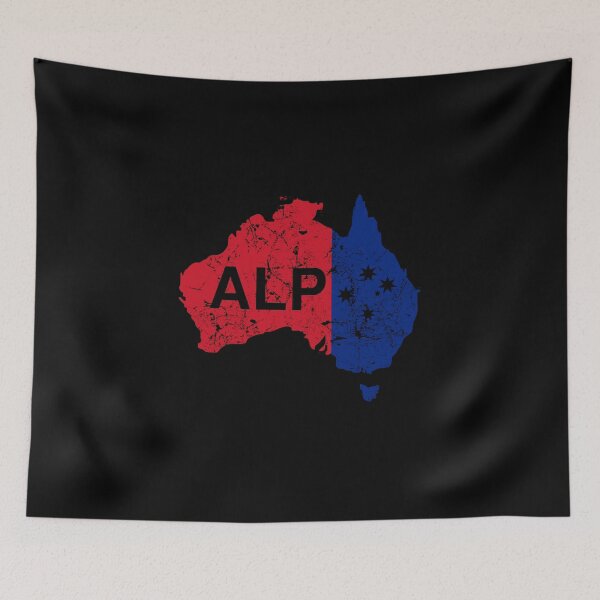 Item preview, ALP, Australian Labor Party Design in Black designed and sold by Manoroma.