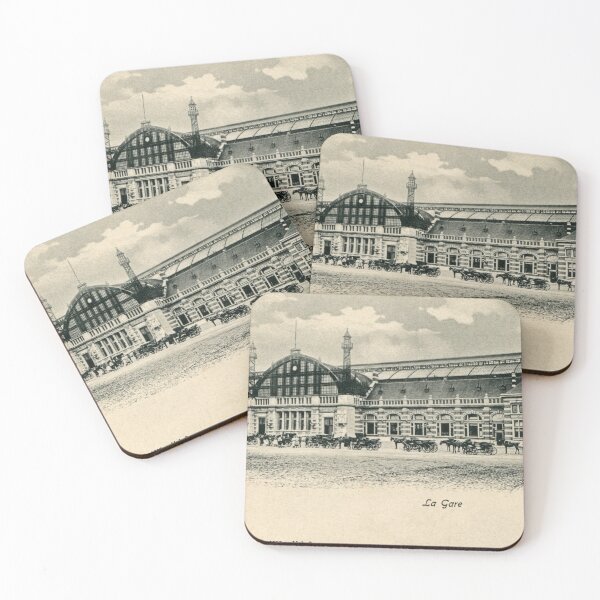 Item preview, Mechelen antique neo renaissance railroad station 1905 designed and sold by aapshop.