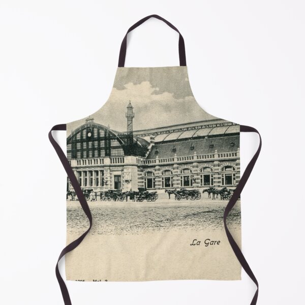 Item preview, Mechelen antique neo renaissance railroad station 1905 designed and sold by aapshop.
