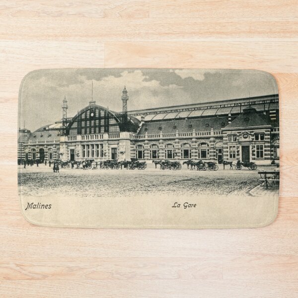 Item preview, Mechelen antique neo renaissance railroad station 1905 designed and sold by aapshop.