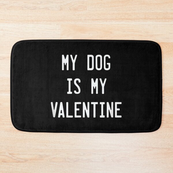 Item preview, My Dog Is My Valentine Labrador Silhouette   designed and sold by pondbeanstore.