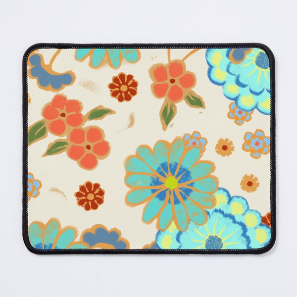 Item preview, Pretty flowers on beige background designed and sold by Mary Jane Lange.