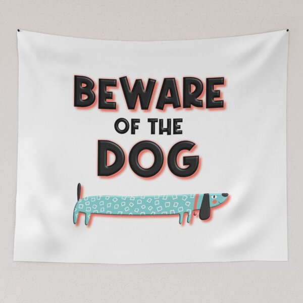 Item preview, Attention au chien  classique designed and sold by Yogkesi.