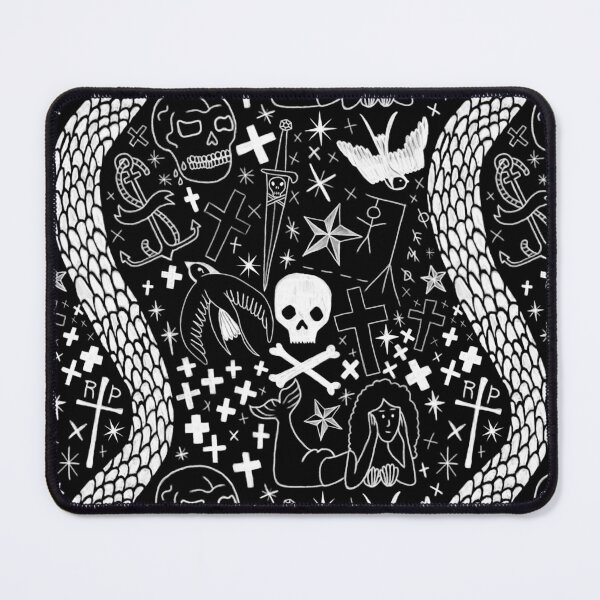 Item preview, OFMD Blackbeard Tattoos (White) designed and sold by ebleb.