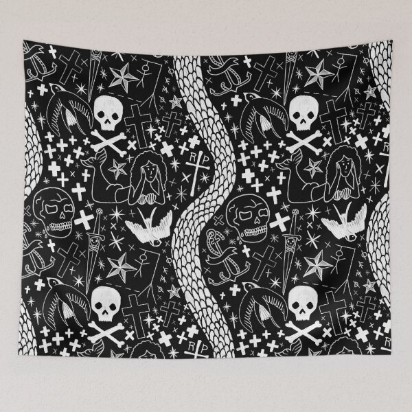 Item preview, OFMD Blackbeard Tattoos (White) designed and sold by ebleb.