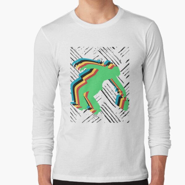 drunk man art Long Sleeve T-Shirt