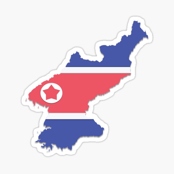 North Korea Sticker By Flatflags Redbubble