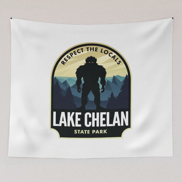 Item preview, Lake Chelan Washington Bigfoot Sasquatch designed and sold by HalpinDesign.