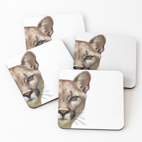 Item preview, Beautiful Panther Cougar Big Cat Art designed and sold by Sharon Cummings Art.
