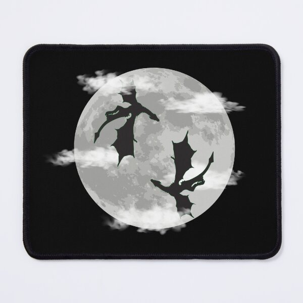 Item preview, Dragons soaring in the full moon design designed and sold by Ideallity.