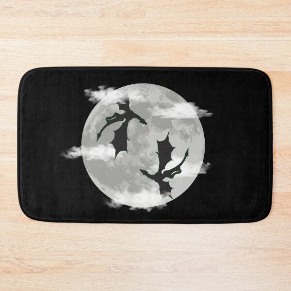 Item preview, Dragons soaring in the full moon design designed and sold by Ideallity.